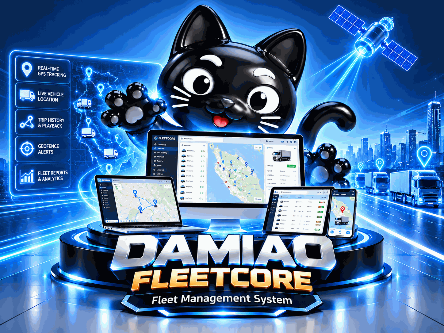 DAMIAO FleetCore+ GPS tracking