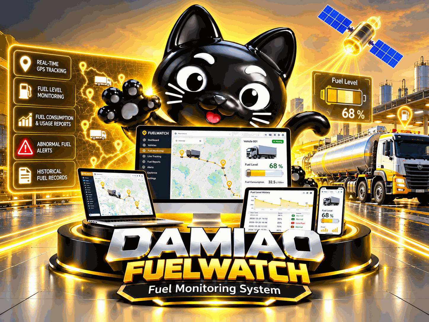 DAMIAO FuelWatch+ fuel monitoring