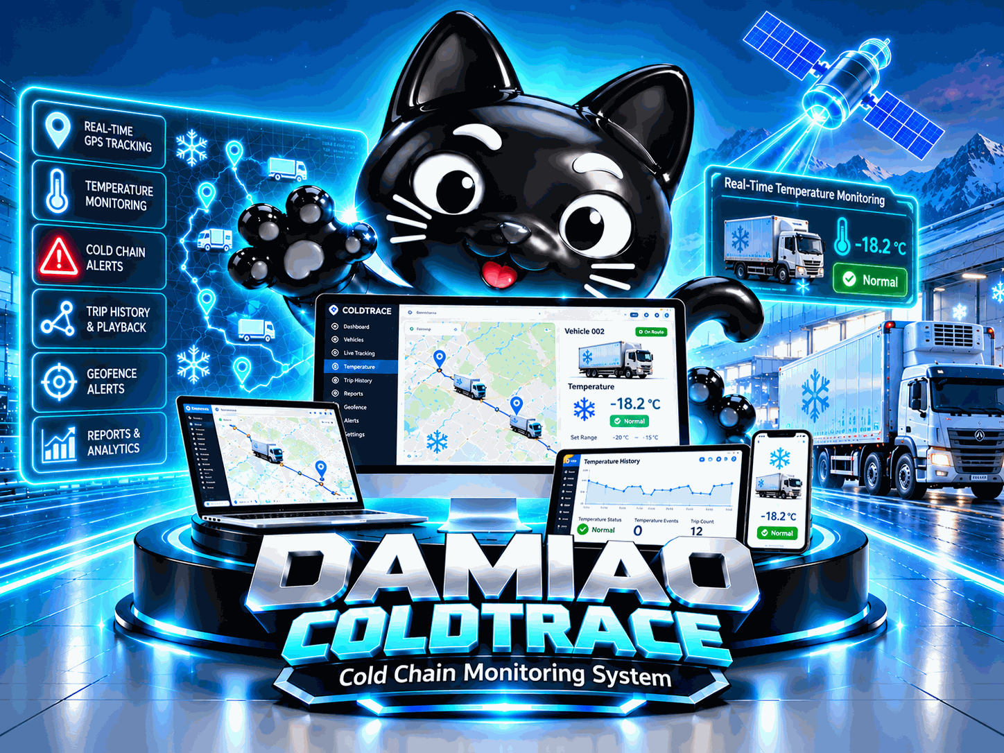 DAMIAO ColdTrace+ cold chain monitoring