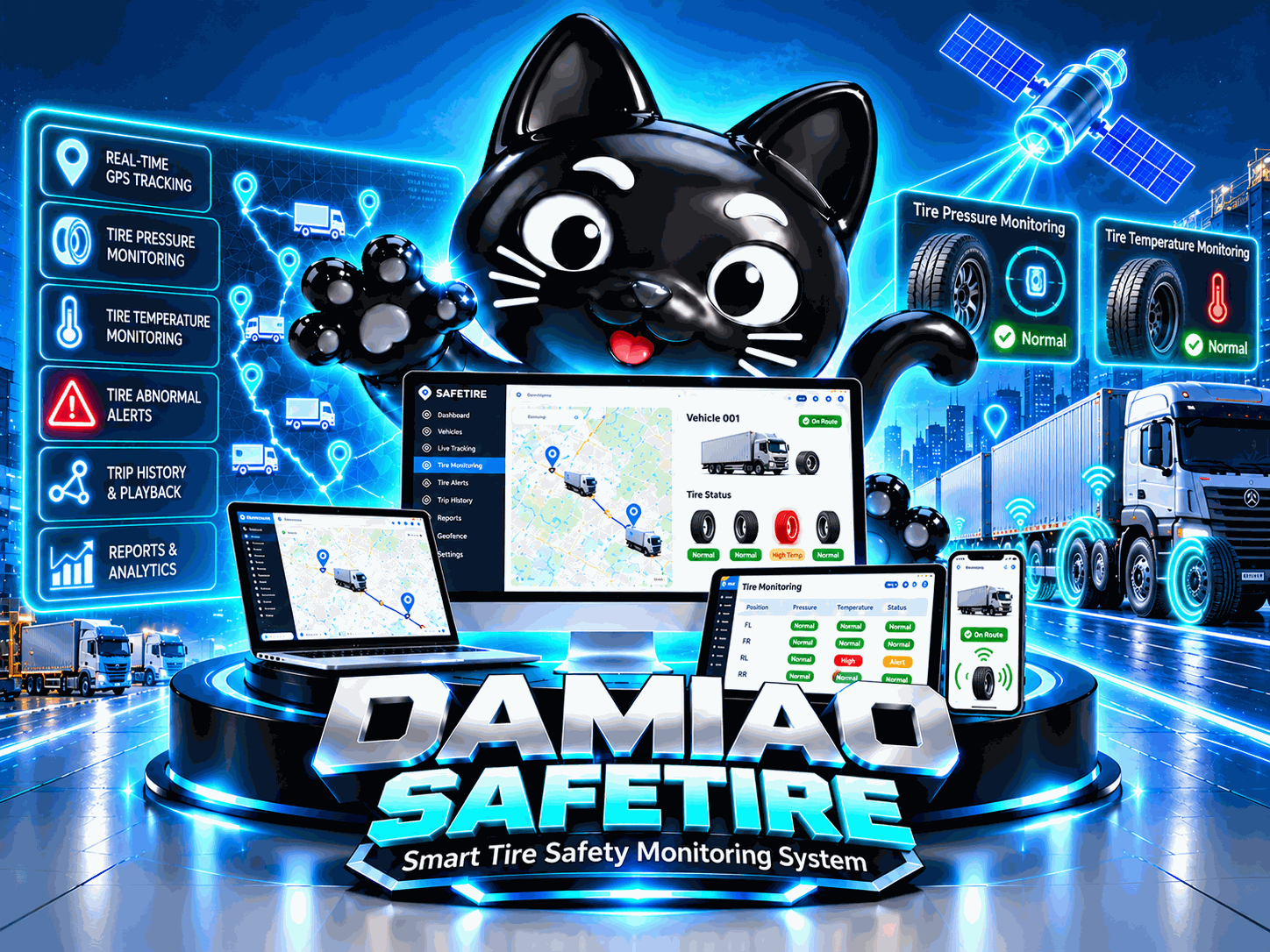 DAMIAO SafeTire+ tyre safety monitoring