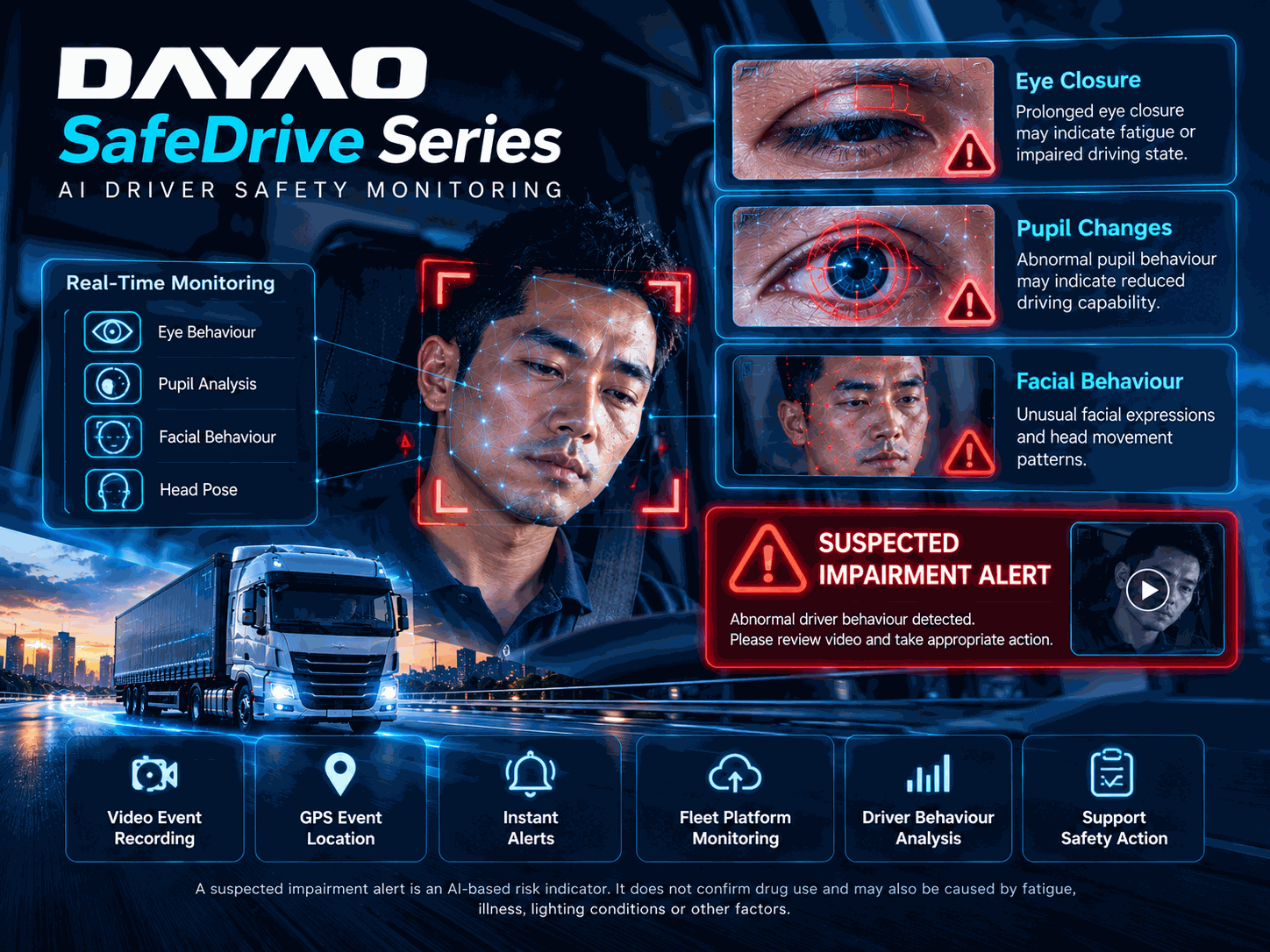 DAYAO Suspected Driver Impairment Monitoring