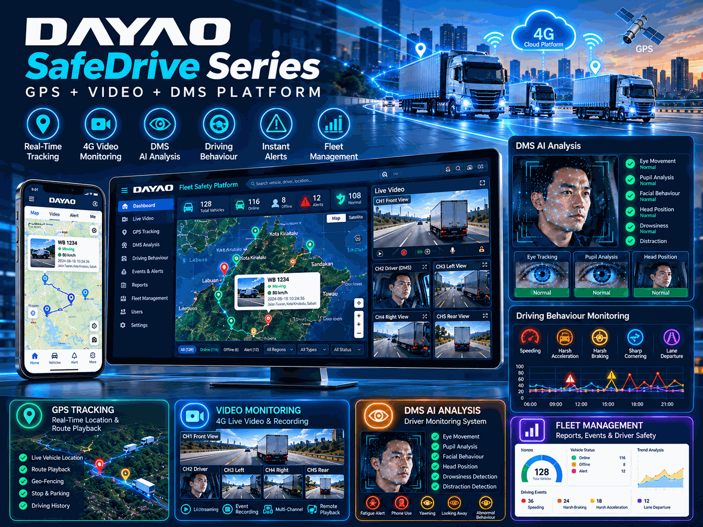 DAYAO SafeDrive Platform Dashboard