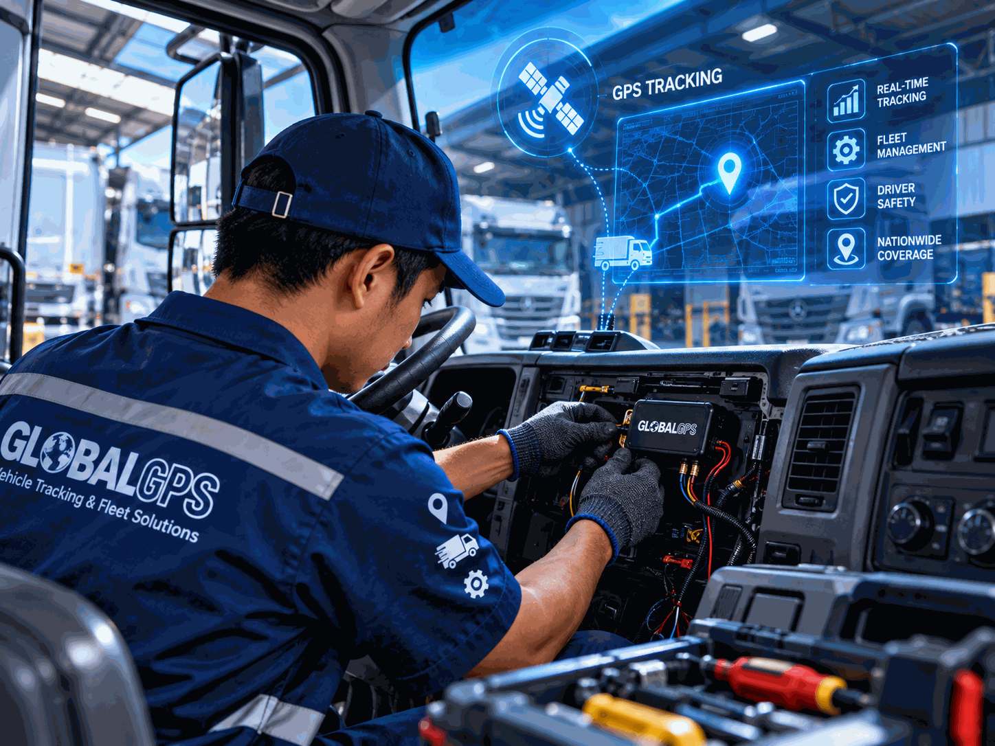 Vehicle GPS installation technician