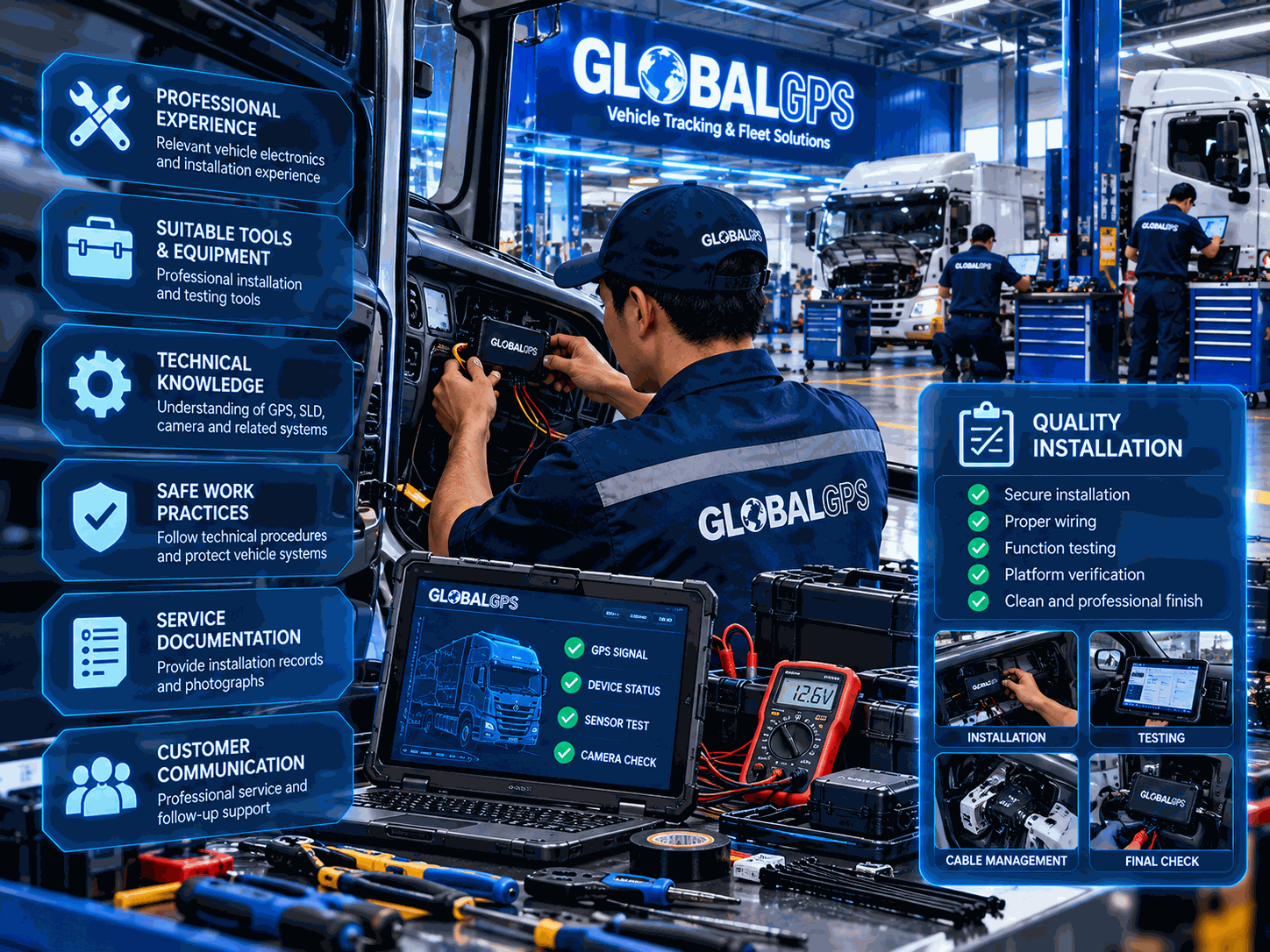 Professional vehicle installation standards