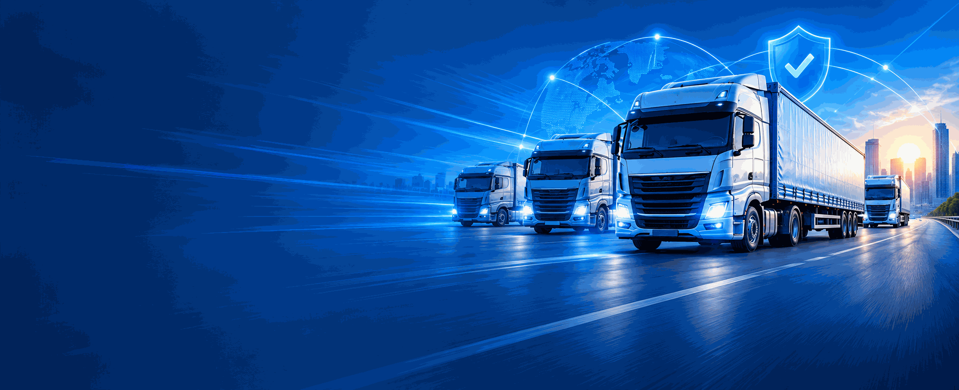 Commercial fleet background